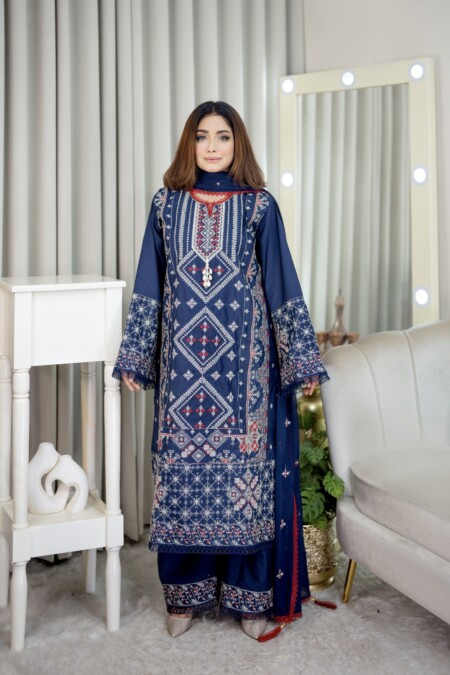 Mahira Royale Embroidered Three-Piece