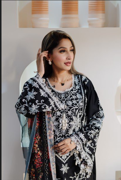 Zara Chikan Three-Piece